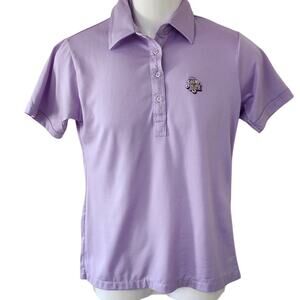 Lady La Mode Active Sportswear Lavender Jeremy Ranch Lavender Sleeve Polo W Med